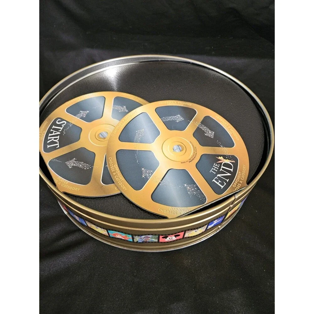 Vintage 1997 The Wonderful World Of Disney Trivia Game In Collectible Gold Tin